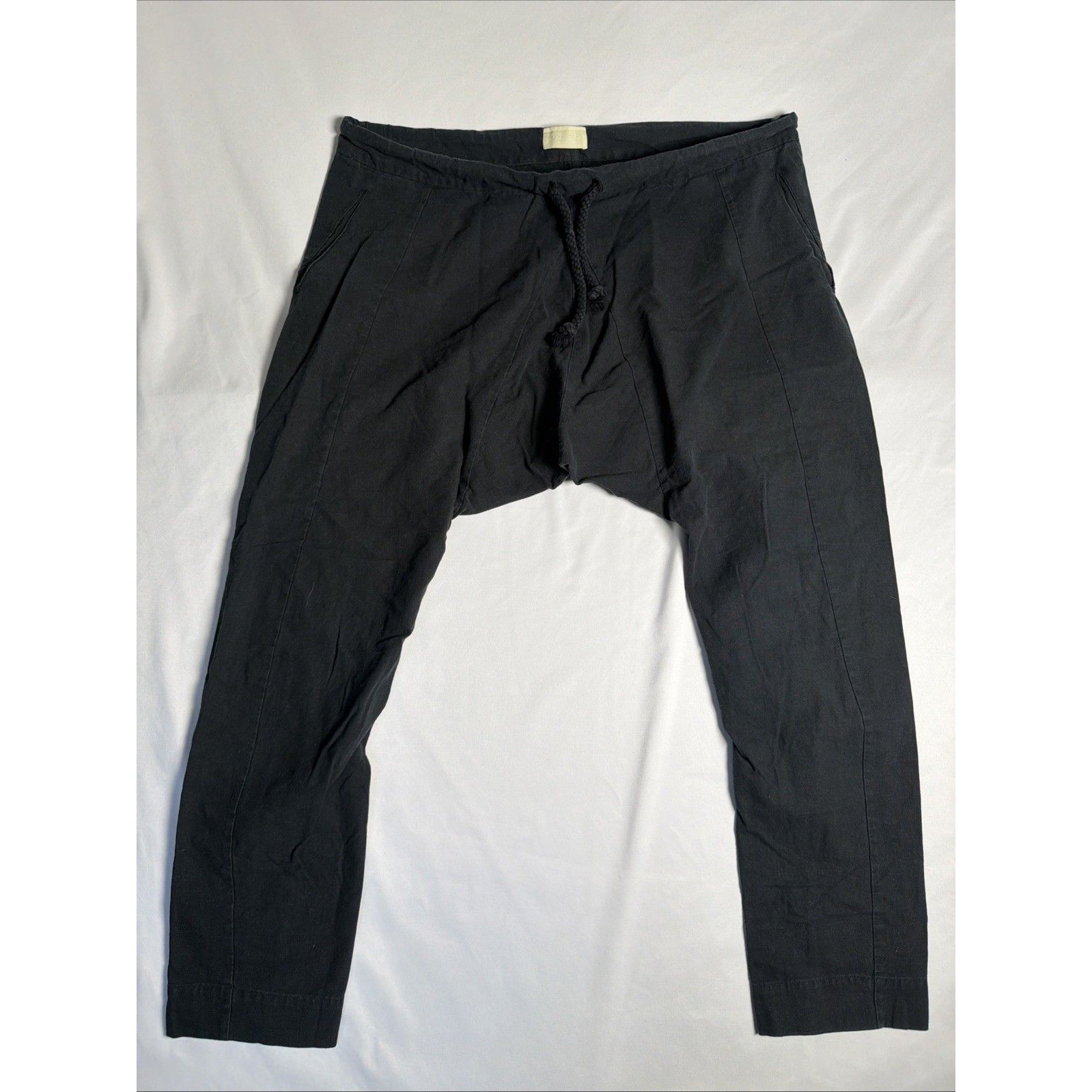 Yeva Don Tulum Linen Black Pants
